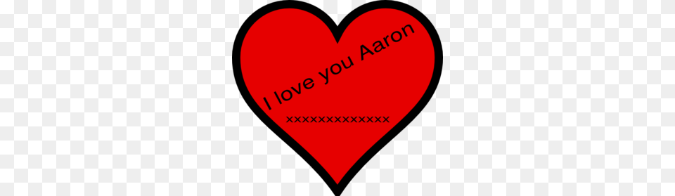 I Love You Aaron Clip Art, Heart, Food, Ketchup Png Image