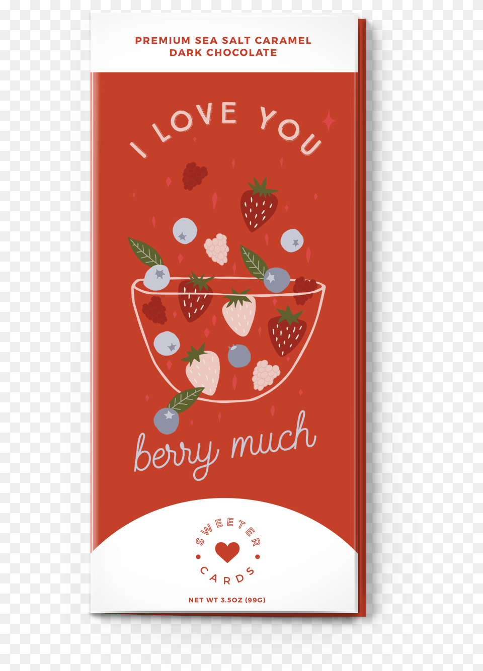 I Love You Berry Muchltbrgtsea Salt Caramel Dark Chocolate Caramel, Book, Publication, Food, Fruit Free Png Download