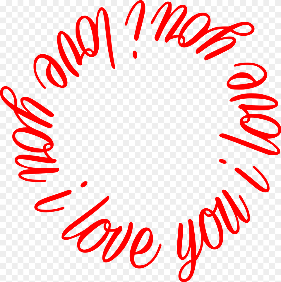 I Love You Clipart, Text Free Transparent Png