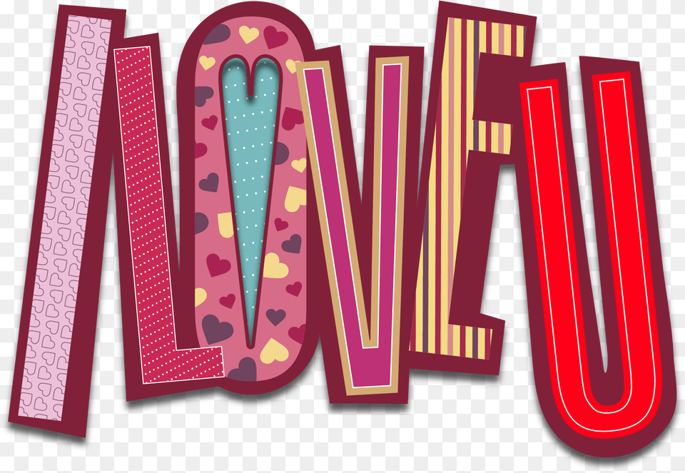 I Love You Clipart Love, Text, Light, Scoreboard Png Image