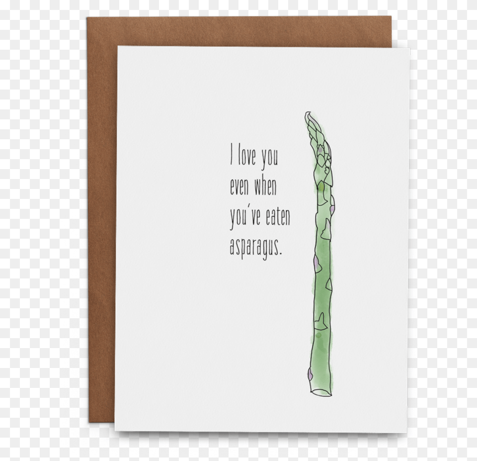 I Love You Even When You Ve Eaten Asparagus Paper, Food, Plant, Produce, Vegetable Free Png Download