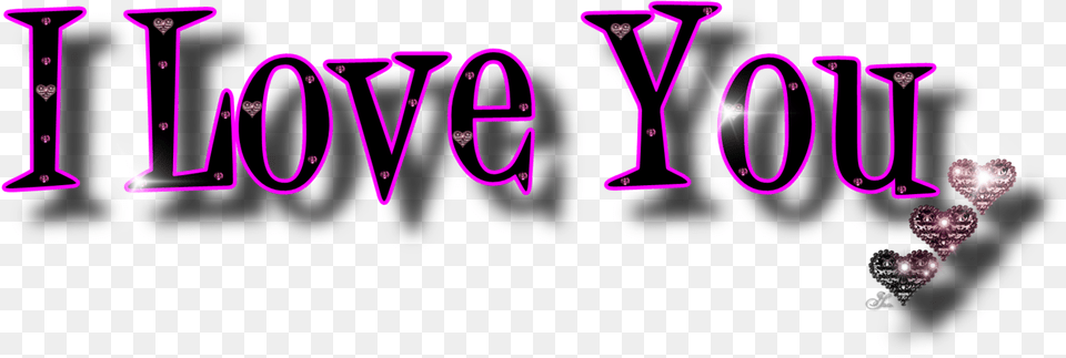 I Love You Graphic Design, Light, Lighting, Purple, Text Free Png