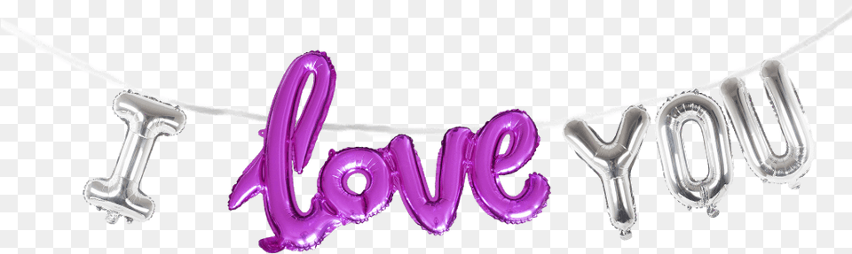 I Love You Illustration, Accessories, Jewelry, Necklace, Purple Free Transparent Png