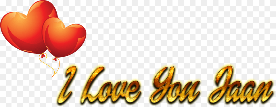 I Love You Jaan Heart Heart, Balloon Png