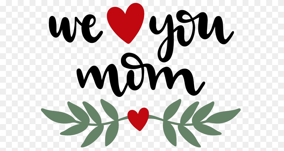 I Love You Mom Clipart Heart Free Png