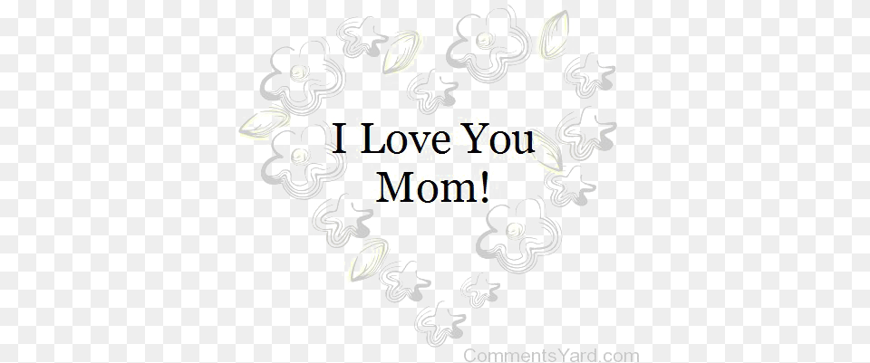 I Love You Mom Image Corazon De Flores, Graphics, Art, Pattern, Floral Design Free Transparent Png