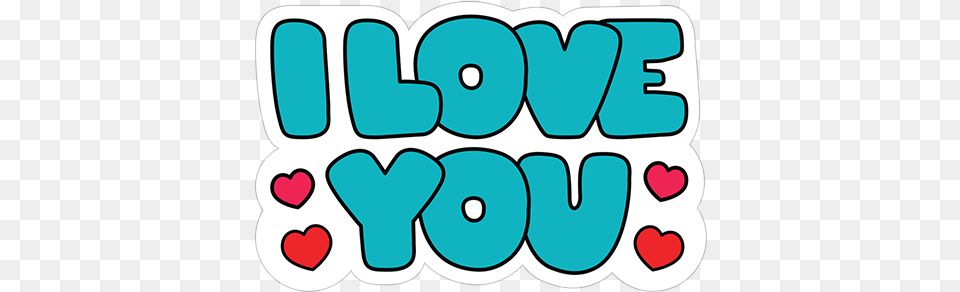 I Love You Stiker I Love You, Sticker, Text Free Png Download