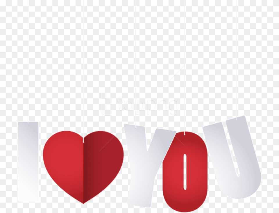 I Love You Text Images Heart Free Png Download