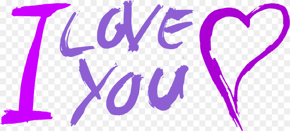 I Love You Texts Transparent Onlygfxcom Transparent Love You, Purple, Person, Text Free Png Download