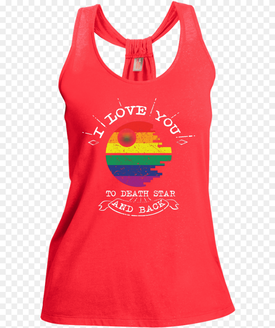 I Love You To The Death Star And Back Lgbt Shimmer, Clothing, Tank Top, Shirt Free Png Download