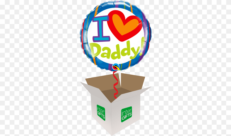 I Lt3 Daddy Happy 12th Birthday, Balloon, Box, Cardboard, Carton Png