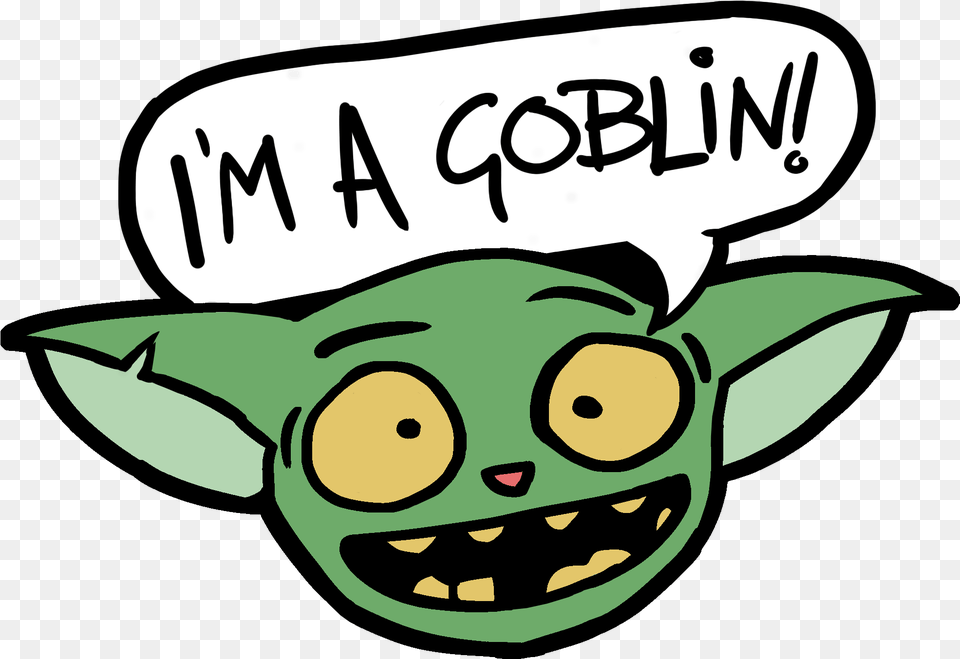 I M A Goblin, Green, Baby, Person Free Transparent Png
