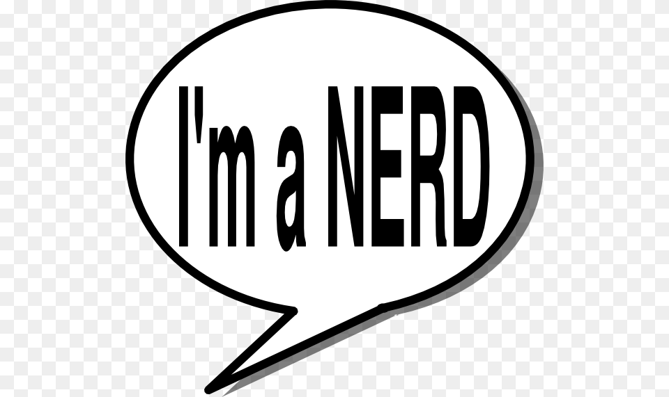 I M A Nerd Clip Art Im A Nerd Sign, Logo, Stencil, Text, Cutlery Png