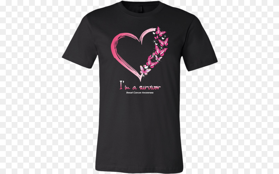 I M A Survivor Breast Cancer Awareness Heart Butterfly Luke Combs Tour Shirts, Clothing, T-shirt, Shirt Png
