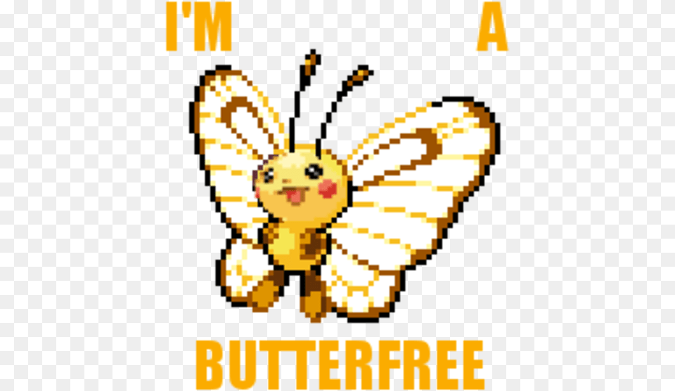 I M Butterfree Pikachu Flower Text Invertebrate Art Funny Pokemon Fusions Lickitung, Baby, Person, Face, Head Free Png Download