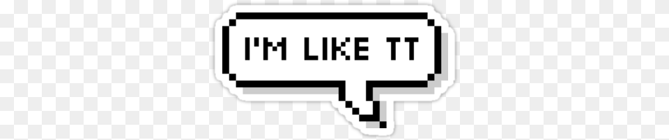 I M Like Tt Sticker Antisocial Sticker, Stencil, Text, Scoreboard Png