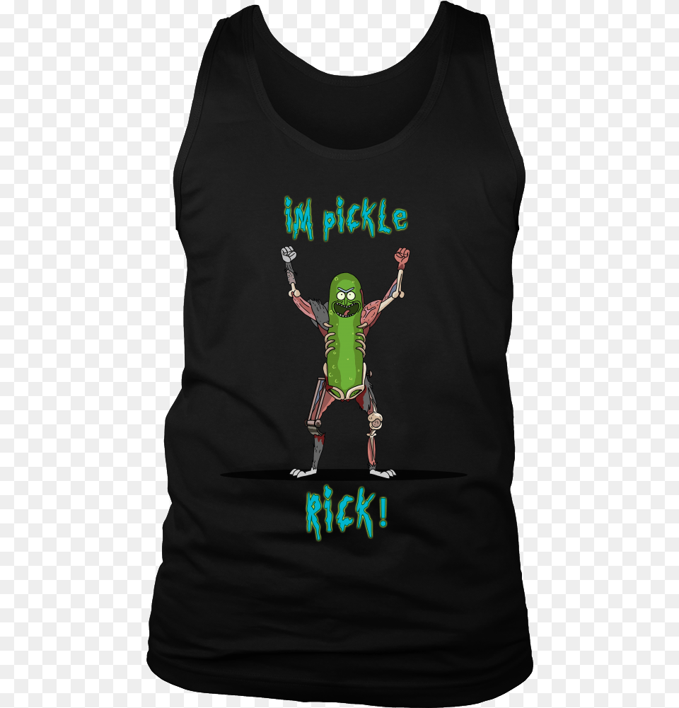 I M Pickle Rick Rat Cyborg Tee Or Hoodie Active Tank, Clothing, T-shirt, Tank Top, Person Free Png Download