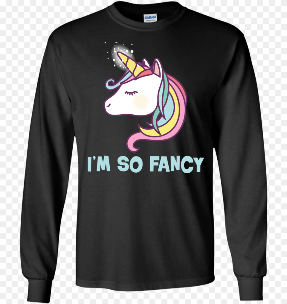 I M So Fancy Unicorn Emoji Ls Shirthoodiesweatshirt Ric Flair Gucci T Shirt, Clothing, Long Sleeve, Sleeve, T-shirt Free Transparent Png