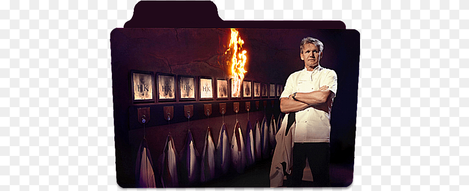 I Made A Gordon Ramsay Folder Icon Gordon Ramsay Hells Kitchen Fire, Adult, Male, Man, Person Free Transparent Png