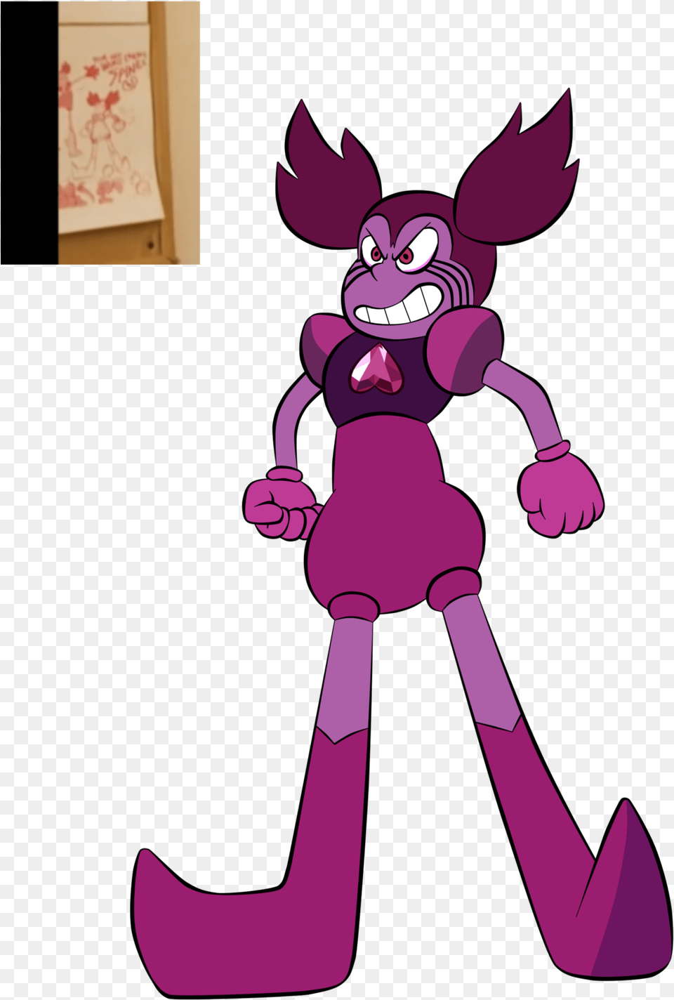 I Made A Of The Villain Of The Movie Based On Movie Villain Spinel Steven Universe, Purple, Cartoon, Baby, Person Png Image