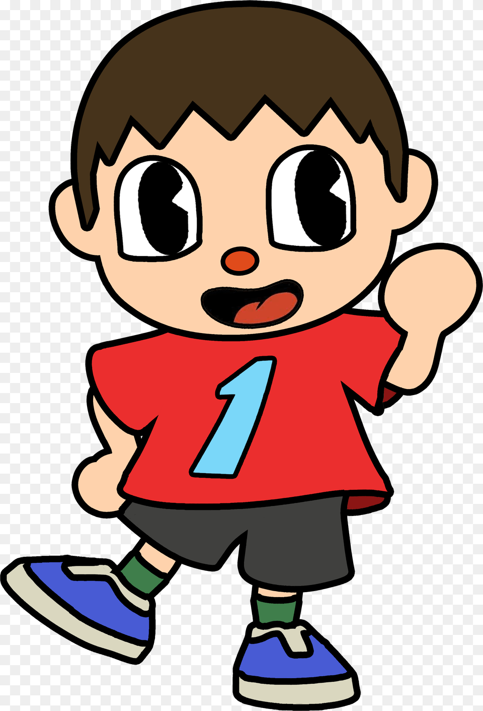 I Made The Villager From Animal Crossing In A Cuphead Style Fictional Character, Baby, Person, Book, Comics Png