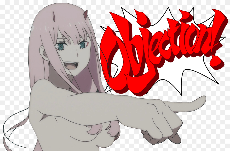 I Made The Zero Two In Ace Attorney Reference Darlinginthefranxx, Book, Comics, Publication, Adult Free Png