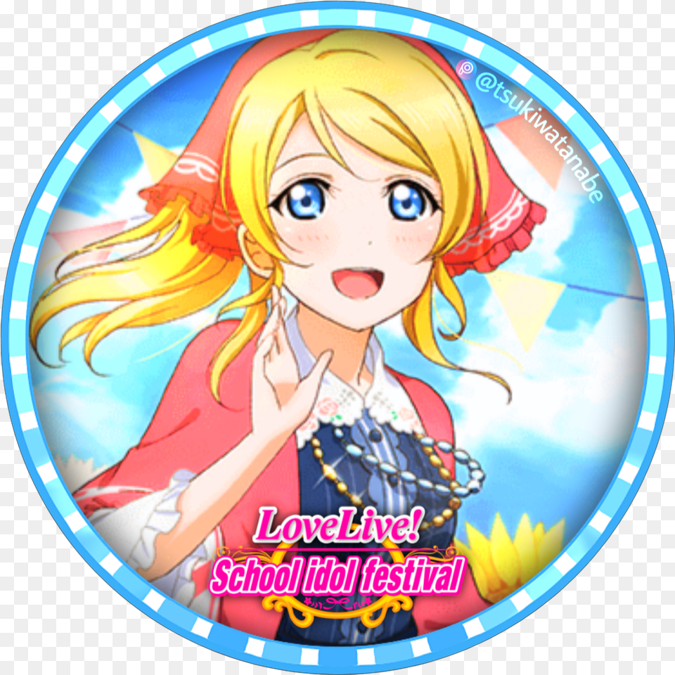 I Made This Cool Icon Edit Of Image By Tsuki Watanabe Love Live Icon Card, Book, Comics, Publication, Baby Free Transparent Png