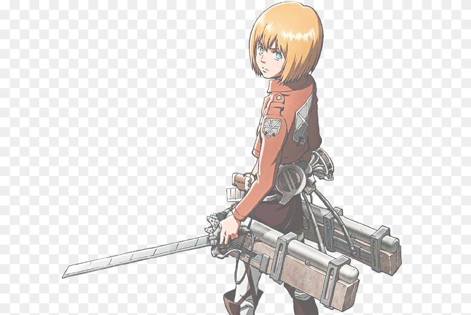 I Made This Transparent Armin For An Old Theme Ages Attack On Titan Gear Anime, Book, Comics, Publication, Person Png Image