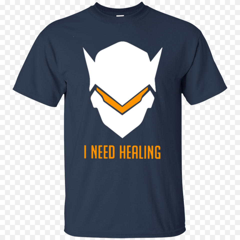 I Need Healing Genji Mask Genji Face Overwatch Icon Symbol, Clothing, T-shirt, Shirt, Logo Free Png Download