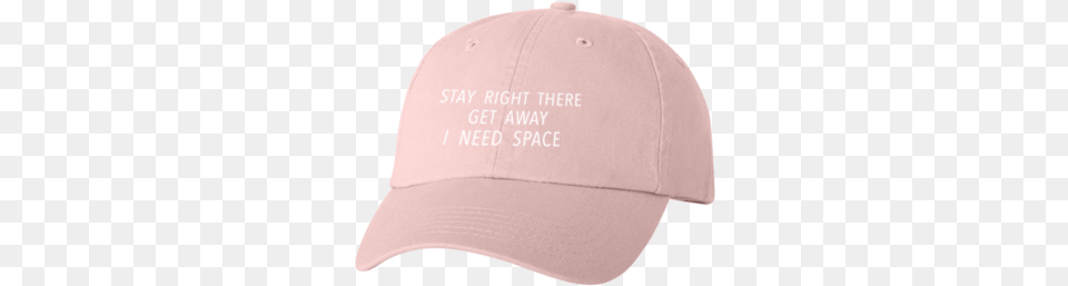 I Need Space Embroidered Pink Dad Hat Baseball Cap, Baseball Cap, Clothing, Hardhat, Helmet Free Transparent Png