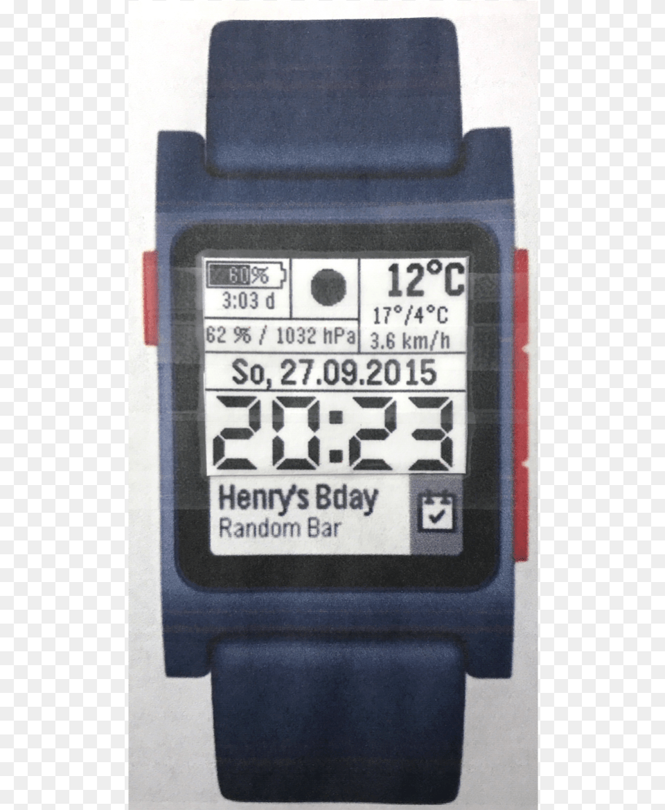I Paid A Former Pebble Developer To Improve My Favorite Analog Watch, Electronics, Wristwatch, Screen, Monitor Png Image