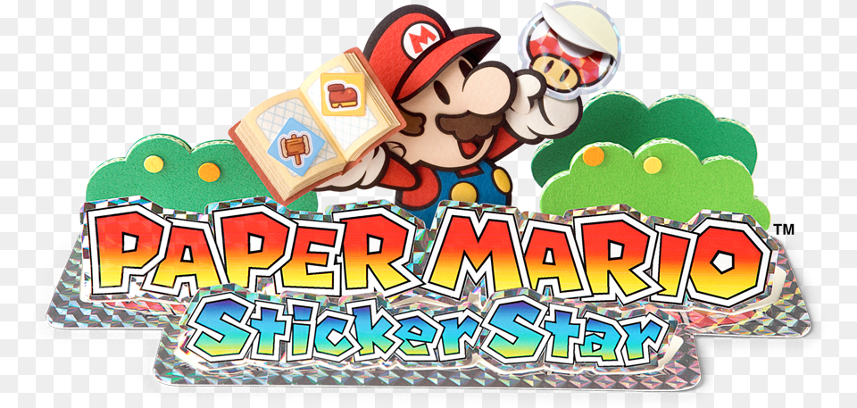 I Paper Mario Sticker Star Logo, Game, Super Mario, Baby, Person Free Png Download