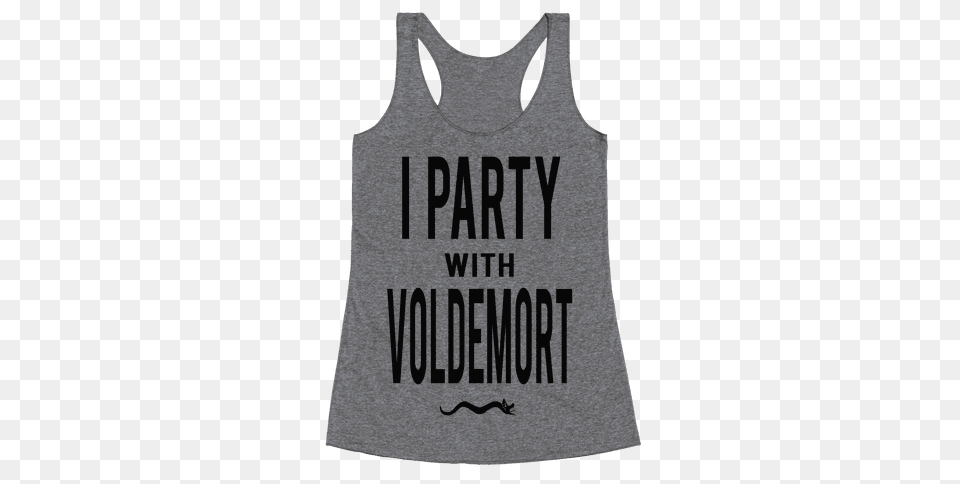 I Party With Lord Voldemort Racerback Tank Lookhuman, Clothing, Tank Top, Person Png Image