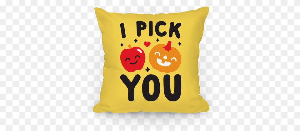 I Pick You Apple U0026 Pumpkin Pillows Lookhuman Cute, Cushion, Home Decor, Pillow, Birthday Cake Free Png