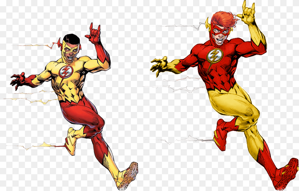 I Really Like Both Rebirth Wally Suits Kid Flash Png Image