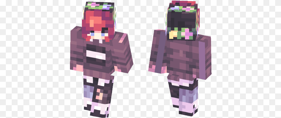 I Really Love Flower Crowns Minecraft Full Size Fictional Character, Baby, Person, Purple Png