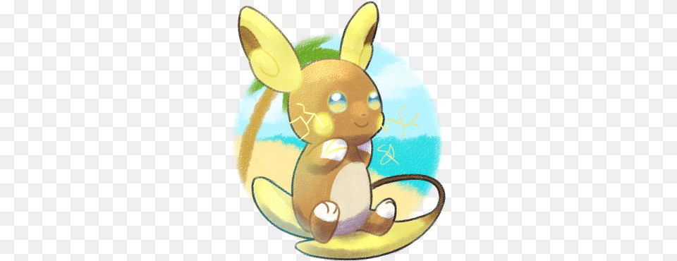 I Really Love The Alolan Raichu Cartoon, Animal, Mammal Png Image