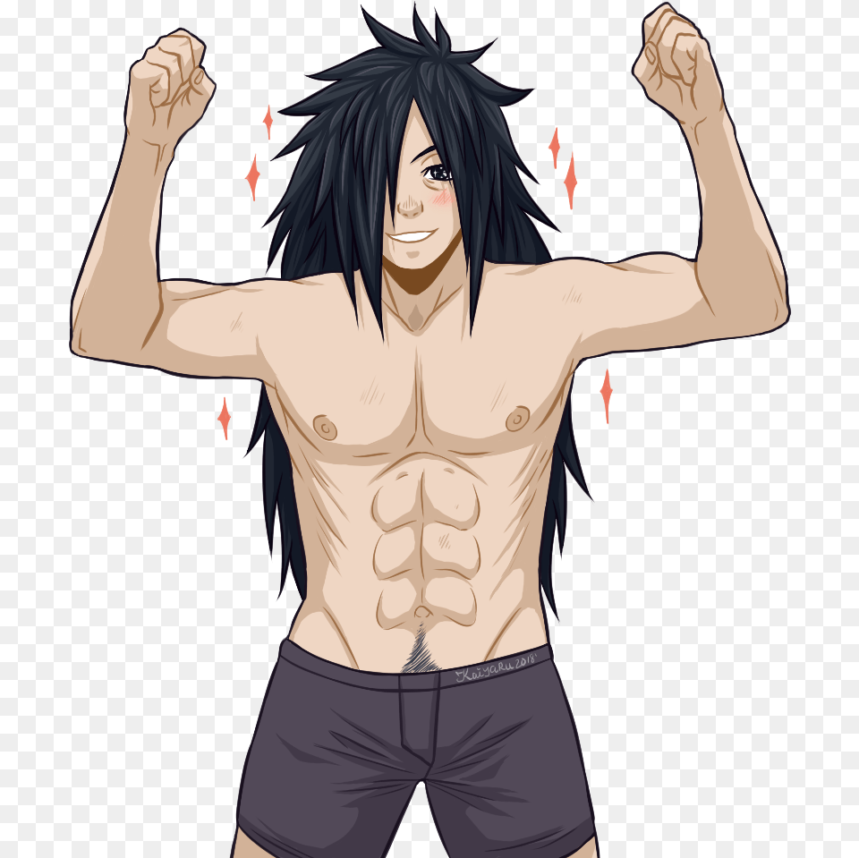 I Really Wanted To Draw A Shirtless Madara Anime, Publication, Book, Comics, Adult Png