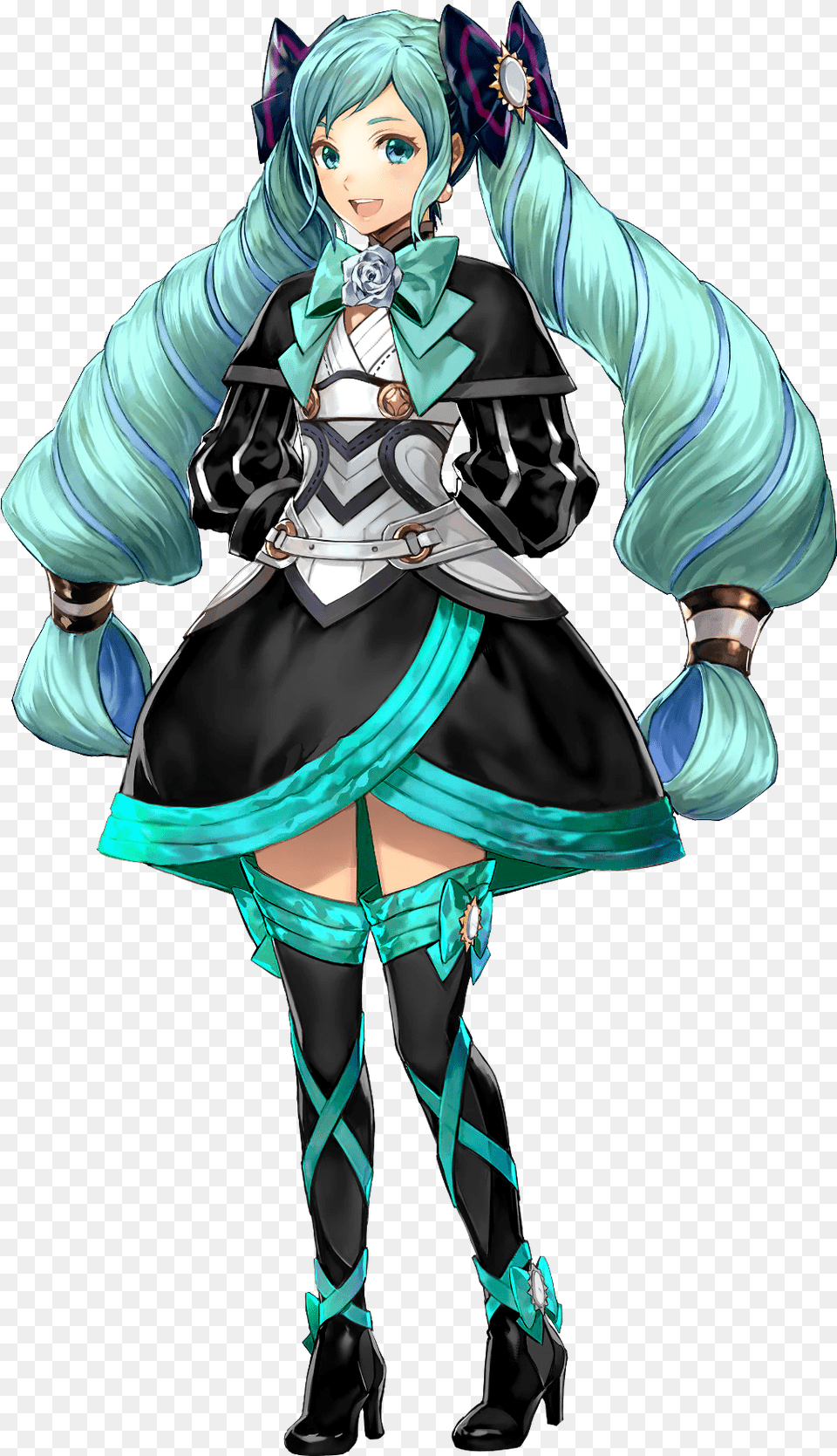 I Recolored Elise To Look Like Hatsune Miku Fireemblemheroes Fire Emblem Heroes Elise, Adult, Publication, Person, Female Free Png Download
