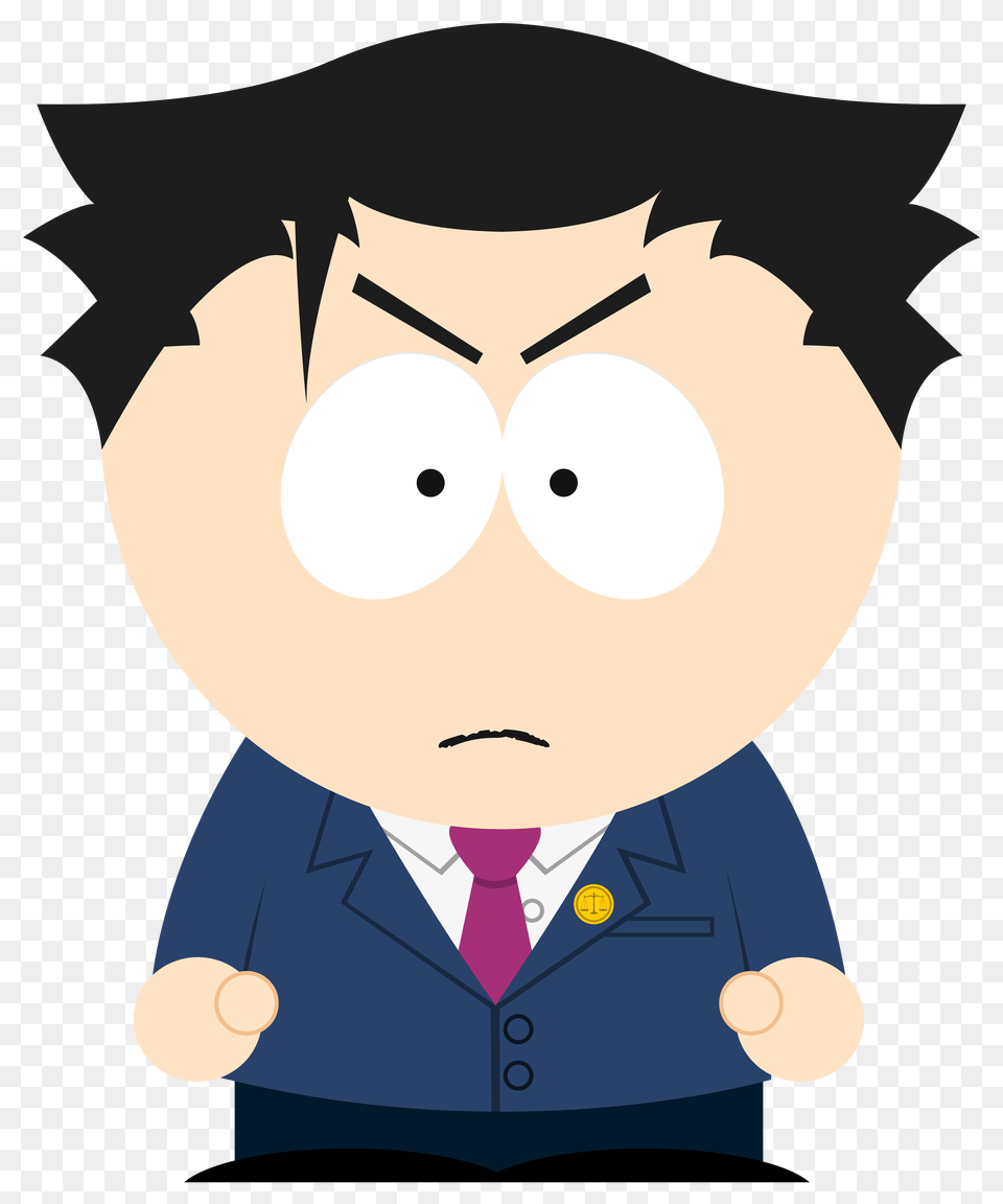 I Recreated Phoenix Wright In The South Park Style Aceattorney, People, Person, Nature, Outdoors Free Png