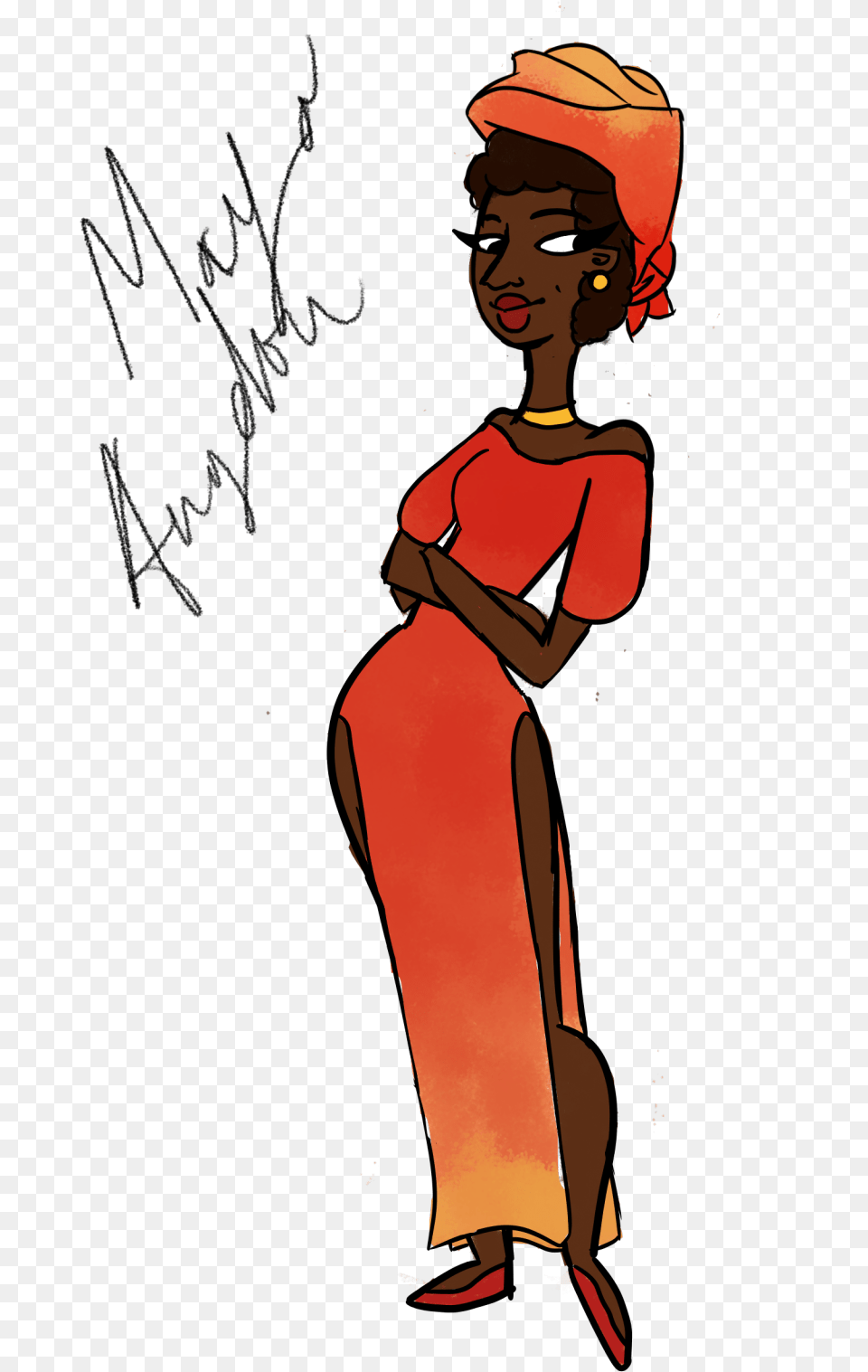 I Redrew My Maya Angelou Clone High Concept Based On Illustration, Adult, Female, Person, Woman Free Transparent Png