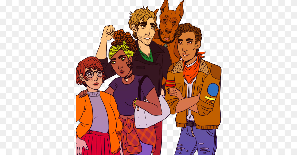 I Saw This And Fell In Love So Have A Modern Au Scoob Cartoon, Publication, Book, Comics, Person Free Transparent Png