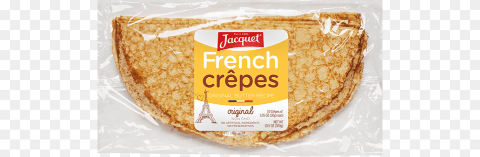 I Say Screw It I Found These Delicious Premade Crepes Jacquet Bakery Plain French Crepes 105 Oz Bags, Bread, Food, Pancake, Pizza Free Transparent Png