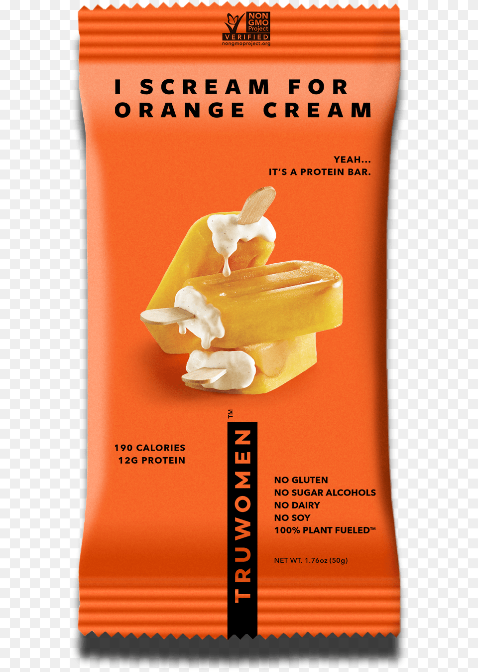 I Scream For Orange Cream Protein Bar, Advertisement, Book, Publication, Poster Free Png Download