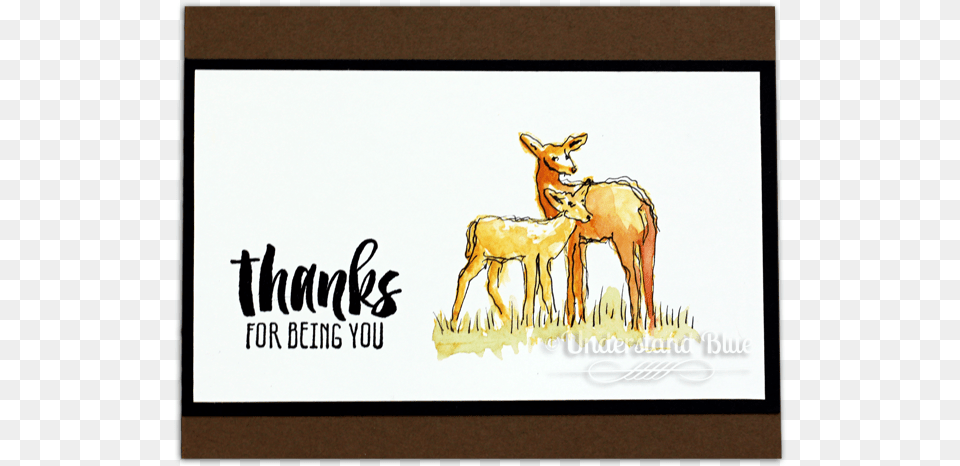 I Stamped The In So Saffron With My Mini Misti Elk, Animal, Deer, Mammal, Wildlife Png Image
