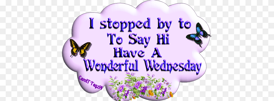 I Stopped By To Say Hi Have A Wonderful Wednesday Have A Wonderful Wednesday Pictures With Glitter, Birthday Cake, Cake, Cream, Dessert Png Image