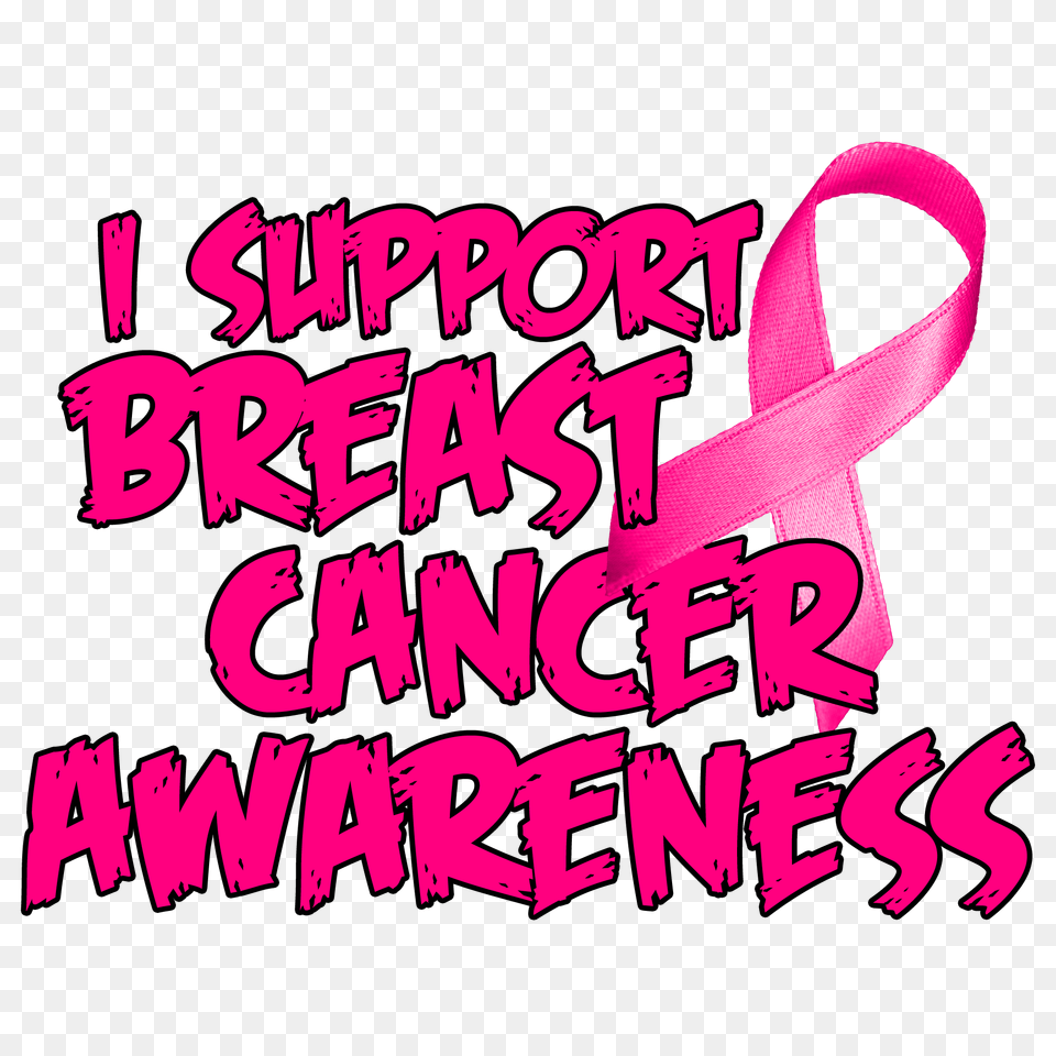 I Support Breast Cancer Awareness, Purple, Dynamite, Weapon, Text Png