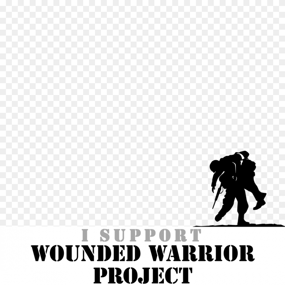 I Support Wounded Warrior Project Profile Picture Overlay Wounded Warrior Project Avatar, Silhouette, People, Person, Clothing Png Image