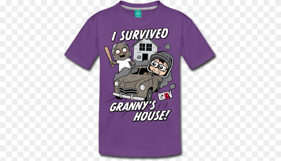 I Survived Grannys House T Fgteev I Survived House, Clothing, T-shirt, Shirt, Vehicle Free Png