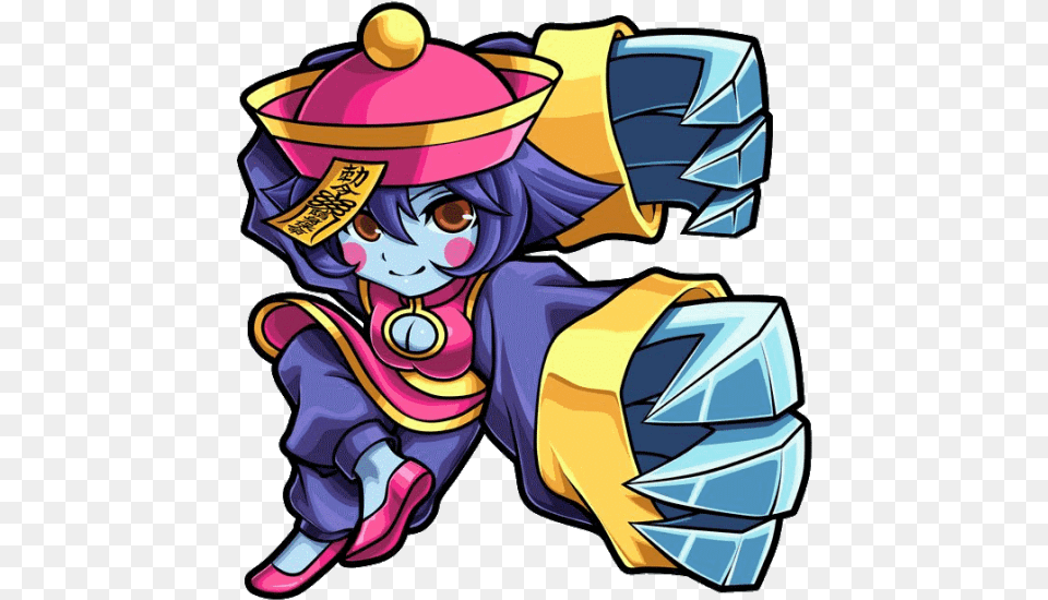 I Think The Pink Cheeks Are Actually A Reference To Hsien Ko Darkstalkers Chibi, Book, Comics, Publication, Baby Free Png Download